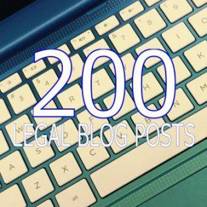 200 Legal Blog Posts