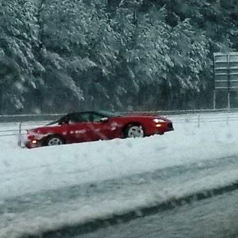 hazards driving in snow